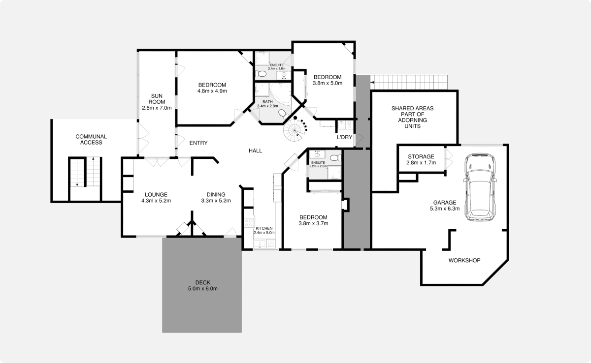 black and white floorplan example in carousel 01